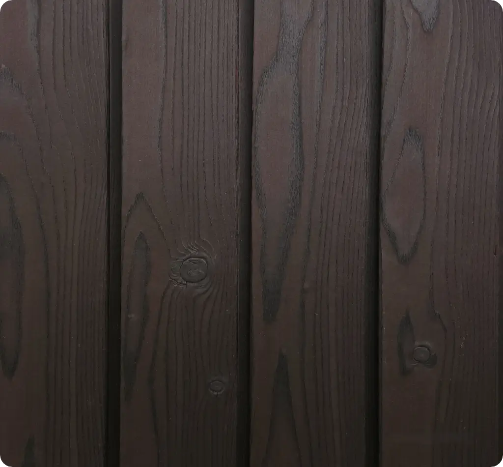 Dark Brown Larch, Rhombus Profile · 145×3600 mm